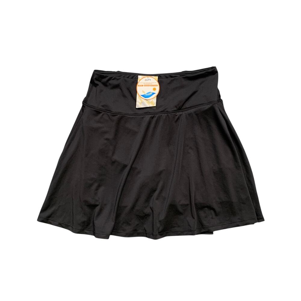Zuty Skort Womens M Medium Black UPF 50 Breathable Skin Friendly Wicking Tennis